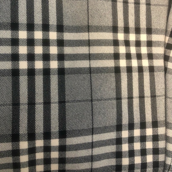 Rag & Bone Simone Gray Plaid Checkered Straight Leg Ankle Pants size 0 - Picture 3 of 10